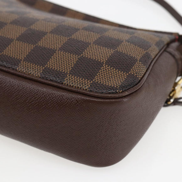 LOUIS VUITTON Damier Ebene Trousse Make-up-Täschchen N51982 LV Auth ka981