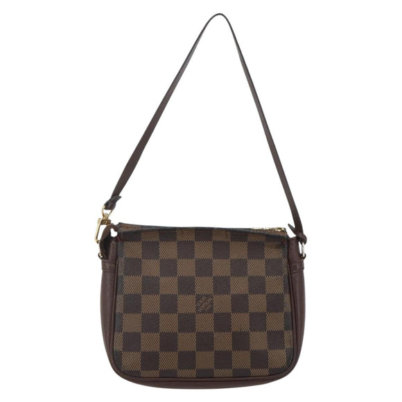 LOUIS VUITTON Damier Ebene Trousse Make-up-Täschchen N51982 LV Auth ka981