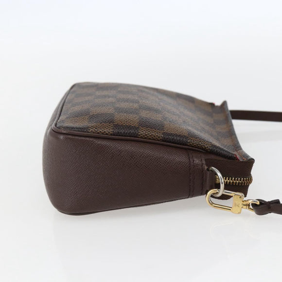 LOUIS VUITTON Damier Ebene Trousse Make-up-Täschchen N51982 LV Auth ka981