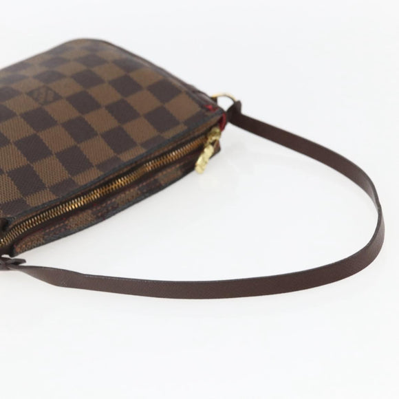 LOUIS VUITTON Damier Ebene Trousse Make-up-Täschchen N51982 LV Auth ka981