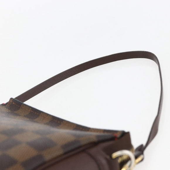 LOUIS VUITTON Damier Ebene Trousse Make-up-Täschchen N51982 LV Auth ka981