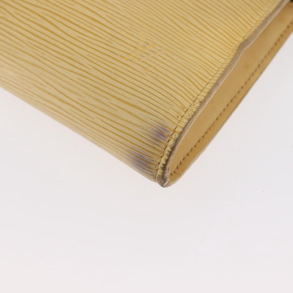 LOUIS VUITTON Epi Pochette Accessoires Pouch Vanilla M5294A LV Auth ka982