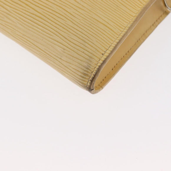 LOUIS VUITTON Epi Pochette Accessoires Pouch Vanilla M5294A LV Auth ka982