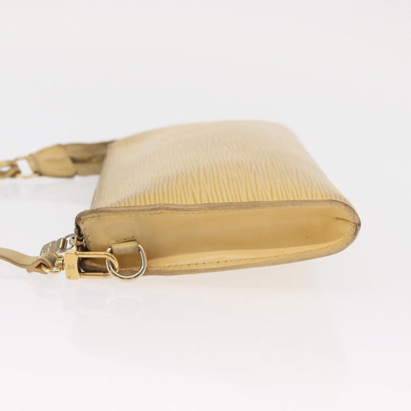 LOUIS VUITTON Epi Pochette Accessoires Pouch Vanilla M5294A LV Auth ka982