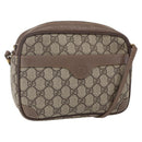 GUCCI GG Supreme Shoulder Bag PVC Beige Gold 007 115 6423 Auth ka987-1