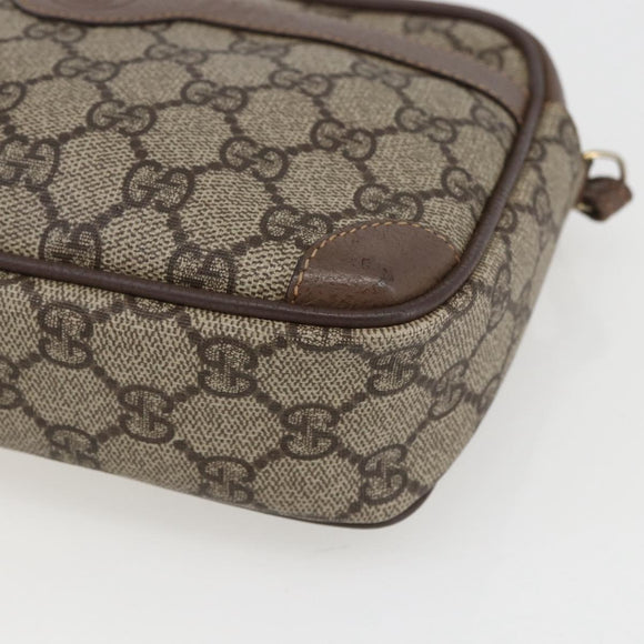 GUCCI GG Supreme Shoulder Bag PVC Beige Gold 007 115 6423 Auth ka987