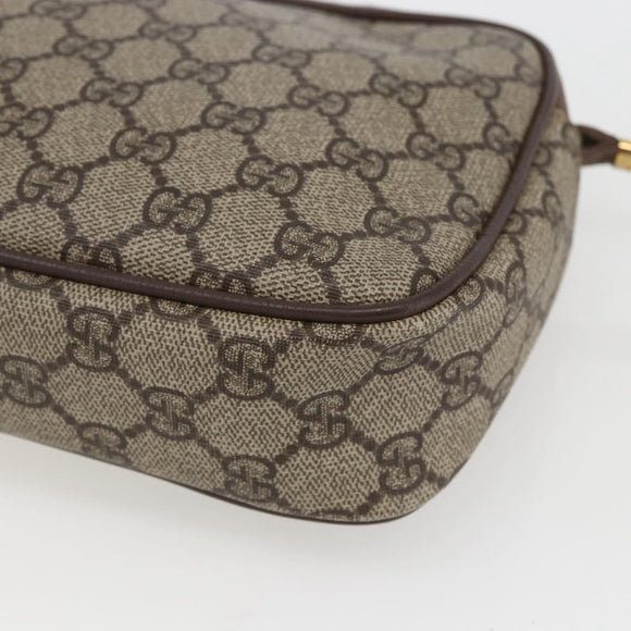 GUCCI GG Supreme Shoulder Bag PVC Beige Gold 007 115 6423 Auth ka987