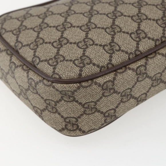 GUCCI GG Supreme Shoulder Bag PVC Beige Gold 007 115 6423 Auth ka987