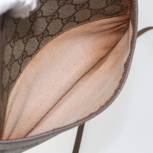 GUCCI GG Supreme Shoulder Bag PVC Beige Gold 007 115 6423 Auth ka987