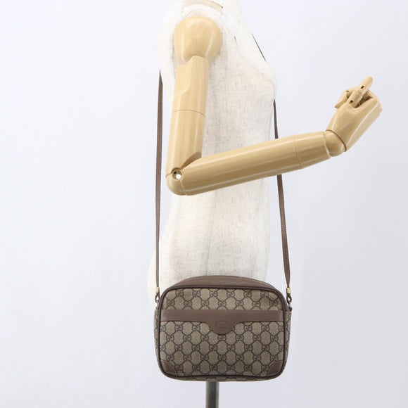 GUCCI GG Supreme Shoulder Bag PVC Beige Gold 007 115 6423 Auth ka987