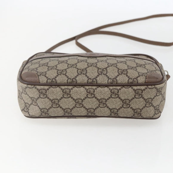 GUCCI GG Supreme Shoulder Bag PVC Beige Gold 007 115 6423 Auth ka987