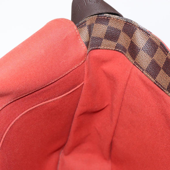 LOUIS VUITTON Damier Ebene Bastille Shoulder Bag N45258 LV Auth ka989