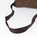 LOUIS VUITTON Damier Ebene Bastille Shoulder Bag N45258 LV Auth ka989-7