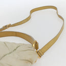 PRADA Hand Bag Nylon 2way Beige Gold Auth ka990-14