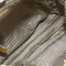 PRADA Hand Bag Nylon 2way Beige Gold Auth ka990-11