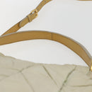PRADA Hand Bag Nylon 2way Beige Gold Auth ka990-8