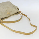 PRADA Hand Bag Nylon 2way Beige Gold Auth ka990-9