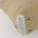 FENDI Tote Bag Raffia Beige Auth ka991-13