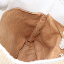 FENDI Tote Bag Raffia Beige Auth ka991-18