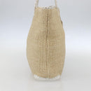FENDI Tote Bag Raffia Beige Auth ka991-4