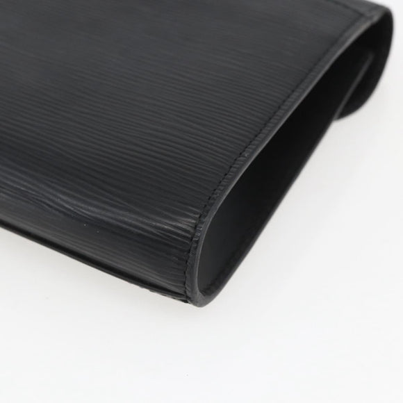 LOUIS VUITTON Epi Art Deco Clutch Bag Black M52632 LV Auth ka998