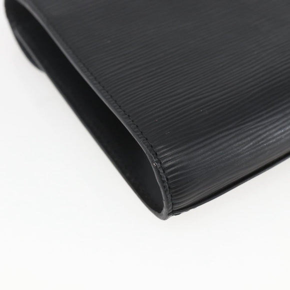 LOUIS VUITTON Epi Art Deco Clutch Bag Black M52632 LV Auth ka998