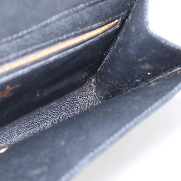 LOUIS VUITTON Epi Art Deco Clutch Bag Black M52632 LV Auth ka998