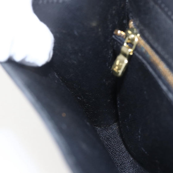 LOUIS VUITTON Epi Art Deco Clutch Bag Black M52632 LV Auth ka998