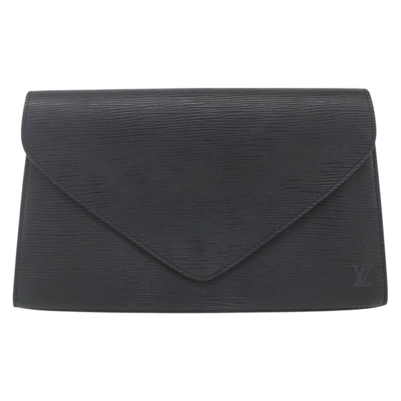 LOUIS VUITTON Epi Art Deco Clutch Bag Black M52632 LV Auth ka998