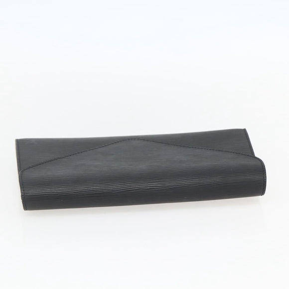 LOUIS VUITTON Epi Art Deco Clutch Bag Black M52632 LV Auth ka998