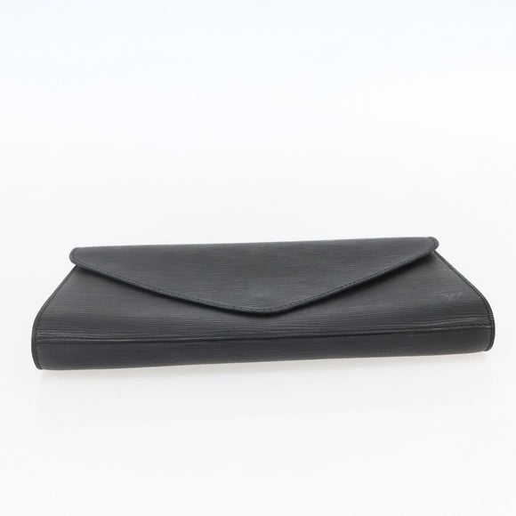 LOUIS VUITTON Epi Art Deco Clutch Bag Black M52632 LV Auth ka998