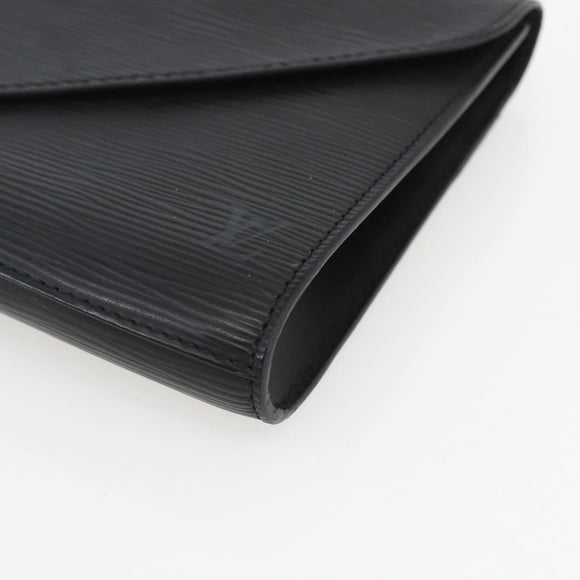 LOUIS VUITTON Epi Art Deco Clutch Bag Black M52632 LV Auth ka998