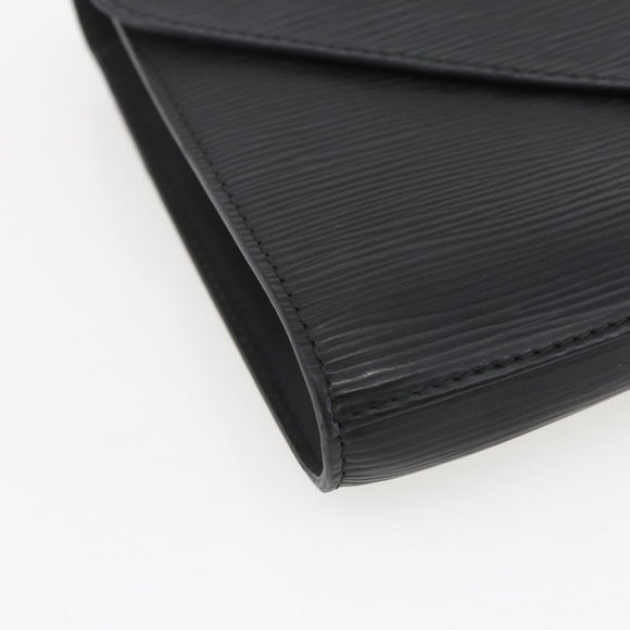 LOUIS VUITTON Epi Art Deco Clutch Bag Black M52632 LV Auth ka998