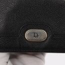 Christian Dior Chain Shoulder Bag Leather Black Gold Auth ka999-14