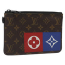 LOUIS VUITTON Monogram Zipped Pouch M67814 LV Auth KD010-1