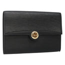LOUIS VUITTON Epi Pochette Arche Shoulder Bag Black Noir M52572 LV Auth KD014-1