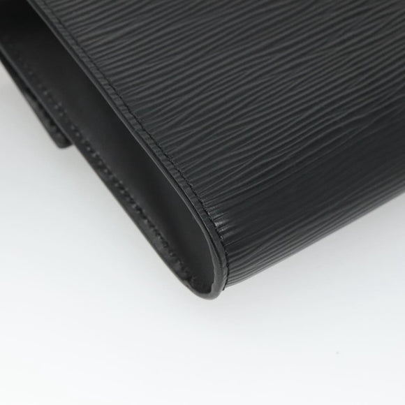 LOUIS VUITTON Epi Pochette Arche Shoulder Bag Black Noir M52572 LV Auth KD014