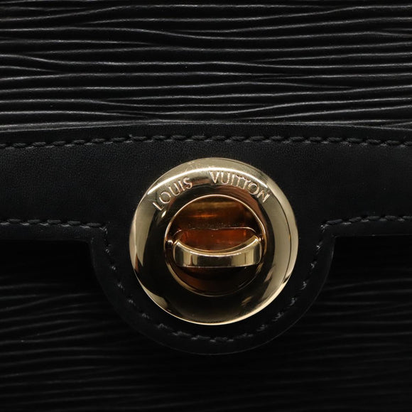 LOUIS VUITTON Epi Pochette Arche Shoulder Bag Black Noir M52572 LV Auth KD014