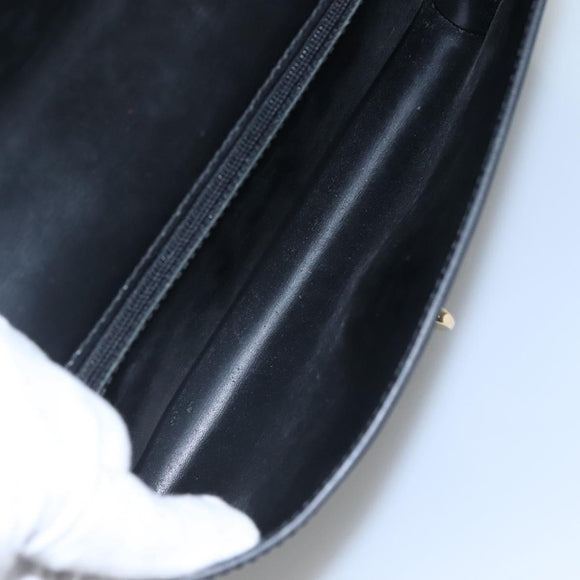 LOUIS VUITTON Epi Pochette Arche Shoulder Bag Black Noir M52572 LV Auth KD014