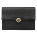 LOUIS VUITTON Epi Pochette Arche Shoulder Bag Black Noir M52572 LV Auth KD014-13