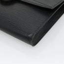 LOUIS VUITTON Epi Pochette Arche Shoulder Bag Black Noir M52572 LV Auth KD014-7