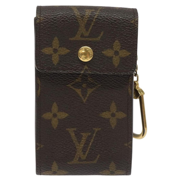 LOUIS VUITTON Monogram Porte Cles Badge Pouch M60048 LV Auth KD017