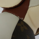 LOUIS VUITTON Monogram Dudu Oscar Stuffed dog White Black GI0251 LV Auth KD038A-7