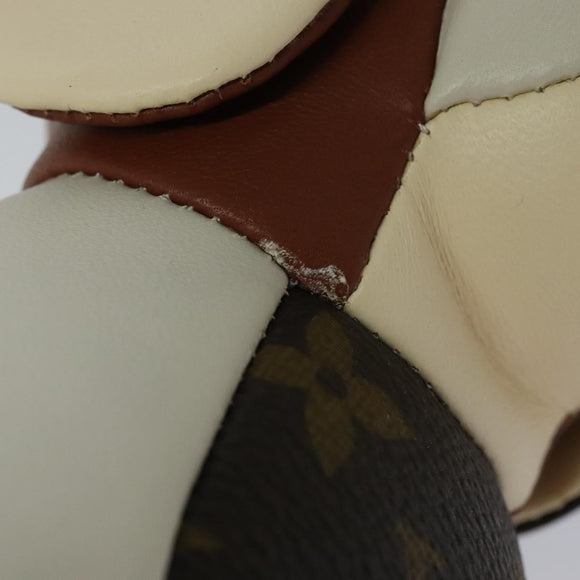 LOUIS VUITTON Monogram Dudu Oscar Stuffed dog White Black GI0251 LV Auth KD038A