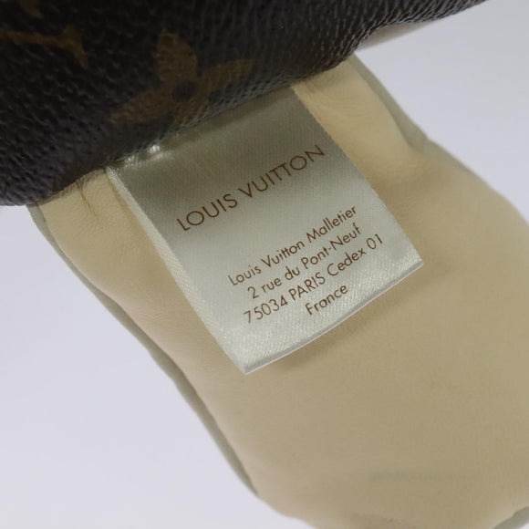 LOUIS VUITTON Monogram Dudu Oscar Stuffed dog White Black GI0251 LV Auth KD038SM