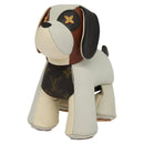 LOUIS VUITTON Monogram Dudu Oscar Stuffed dog White Black GI0251 LV Auth KD038A-1