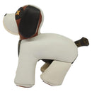 LOUIS VUITTON Monogram Dudu Oscar Stuffed dog White Black GI0251 LV Auth KD038SM-4
