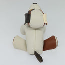 LOUIS VUITTON Monogram Dudu Oscar Stuffed dog White Black GI0251 LV Auth KD038A-5