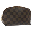 LOUIS VUITTON Damier Ebene Pochette Cosmetic PM Pouch N47516 LV Auth KD039-1