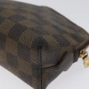 LOUIS VUITTON Damier Ebene Pochette Cosmetic PM Pouch N47516 LV Auth KD039-15